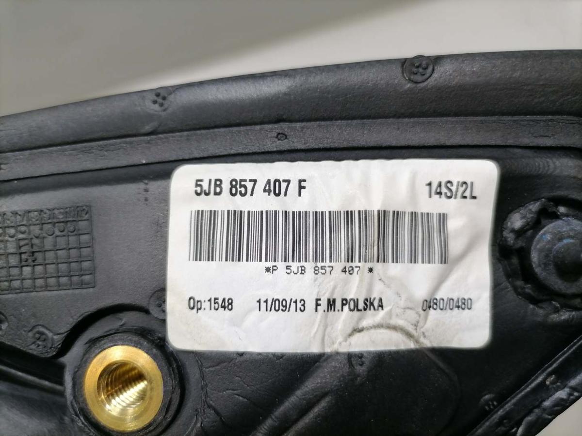 Skoda Rapid NH original Au&szlig;enspiegel links LF5W Race Blue elektrisch Bj.2013